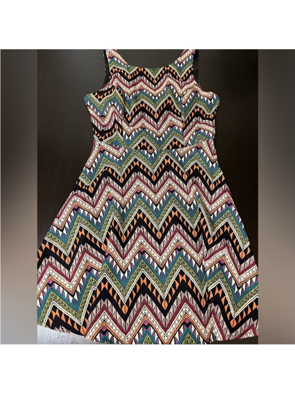 Vintage Lush Multicolor Sleeveless Mini Dress
